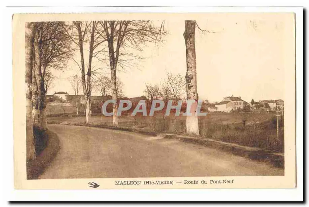 MASLEON (Hte-Vienne) — Rua do Pont-Neuf - Frente