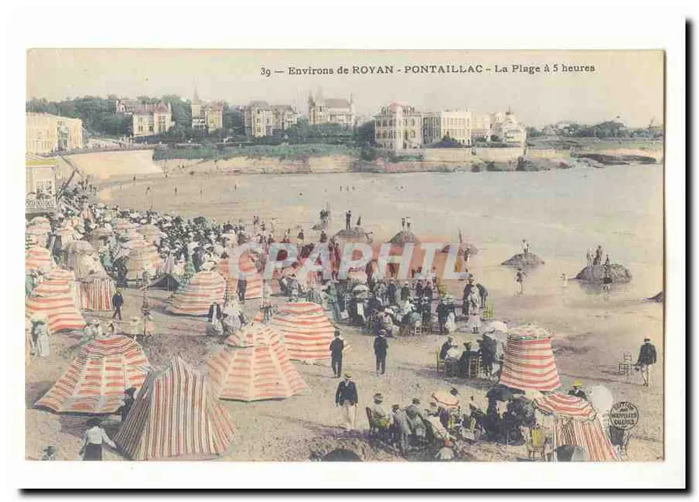 Arredores de ROYAN - PONTAILLAC - A Praia às 5 horas - Frente
