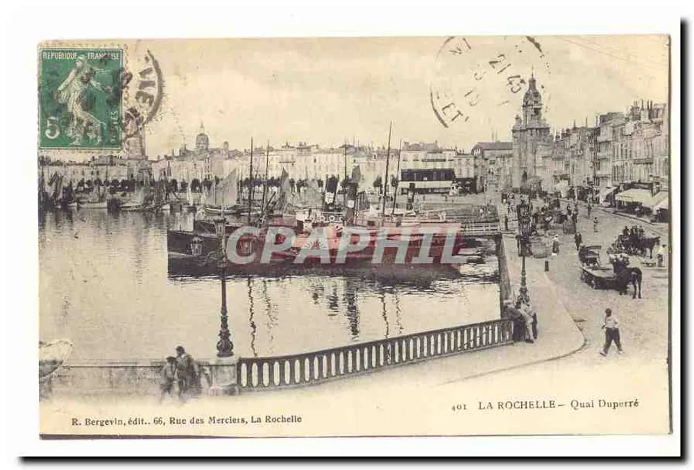 La Rochelle — Quai Duperré — R. Bergevin, editor, 66, Rue des Merciers, La Rochelle - Frente