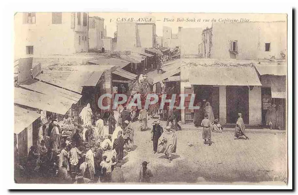Casablanca — Bab-Souk-Platz und Straße des Kapitän-Ibler - Vorderseite