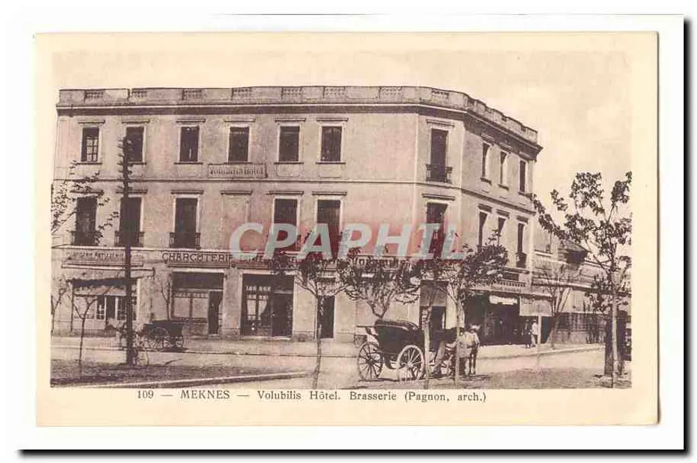 Meknès — Hotel Volubilis. Brasserie (Pagnon, arch.) - Vorderseite