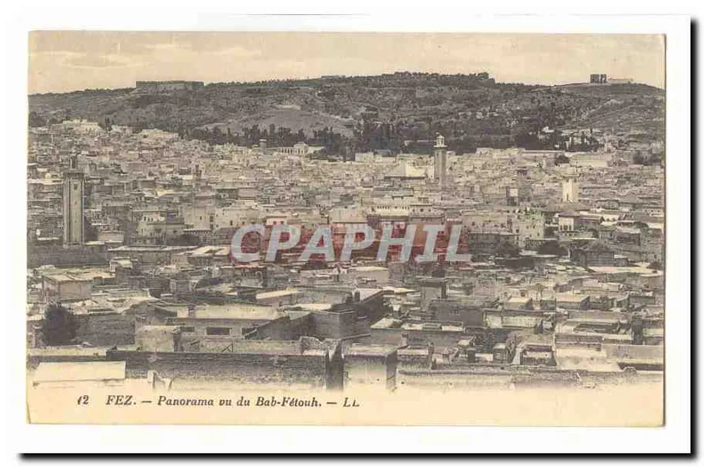 Fès — Panorama visto do Bab-Fétouh — LL - Frente