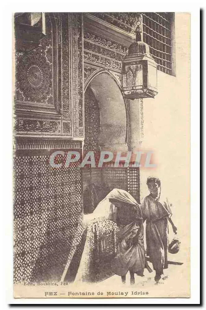 FEZ — Fontaine de Moulay Idriss — Edit. Boushira, Fès - Vorderseite