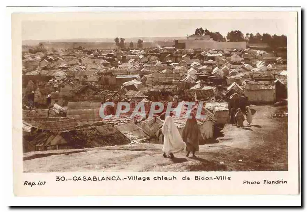 Casablanca — Chleuh-Dorf Bidon-Ville — Foto Flandrin - Vorderseite