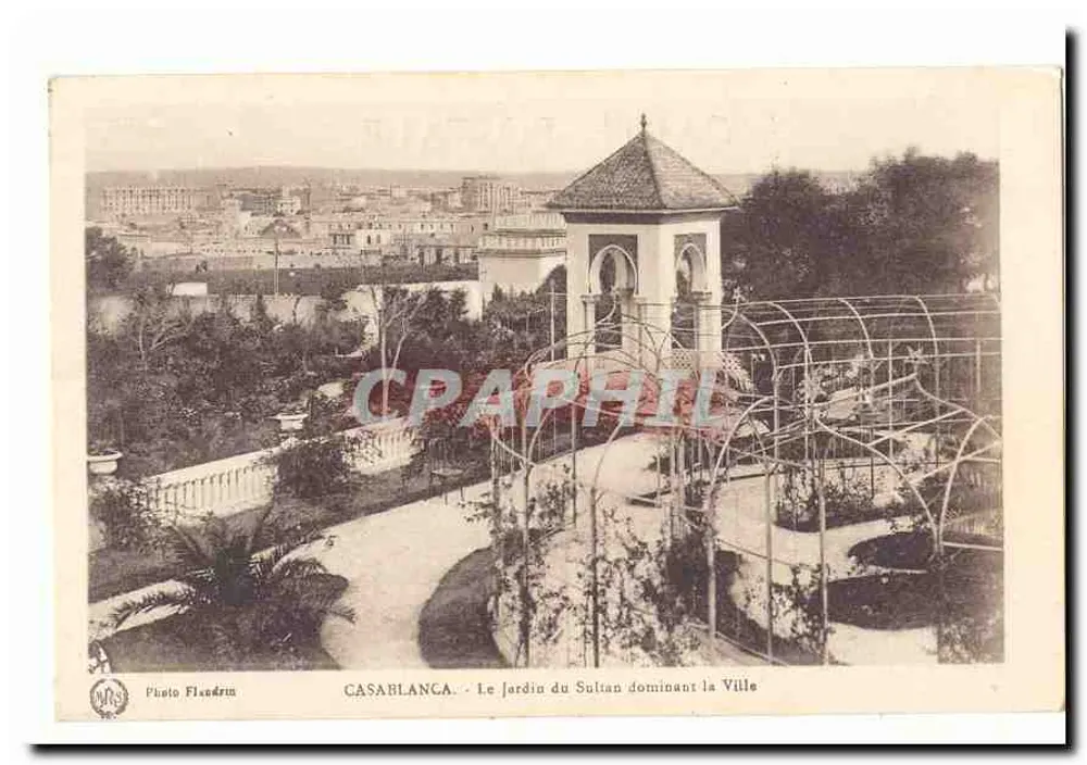 Casablanca - Der Garten des Sultans, der die Stadt übersieht — Photo Flandrin - Vorderseite