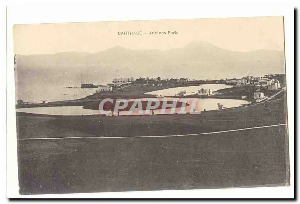 Carthage — Alte Häfen — Antike Ansichtskarte - Vorderseite