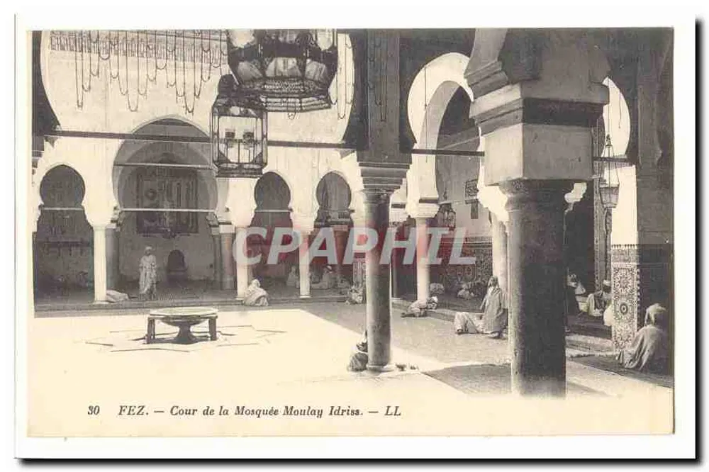 Fez — Cour de la Mosquée Moulay Idriss — LL - Vorderseite