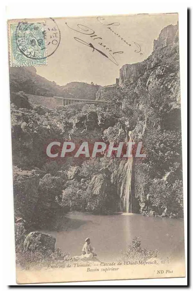 Umgebung von Tlemcen — Wasserfall des Oued-Mefrouch, Oberer See — ND Phot - Vorderseite