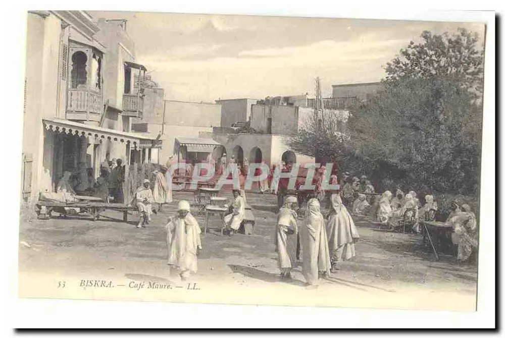 Biskra — Café Maure — LL. - Frente