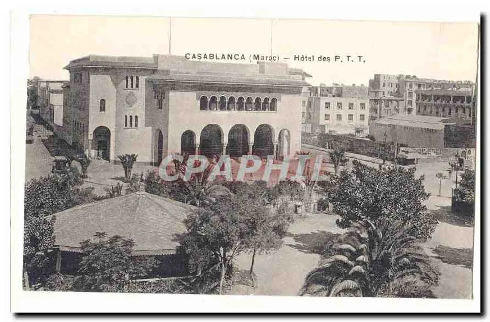Casablanca (Marrocos) — Hotel das P. T. T. - Frente