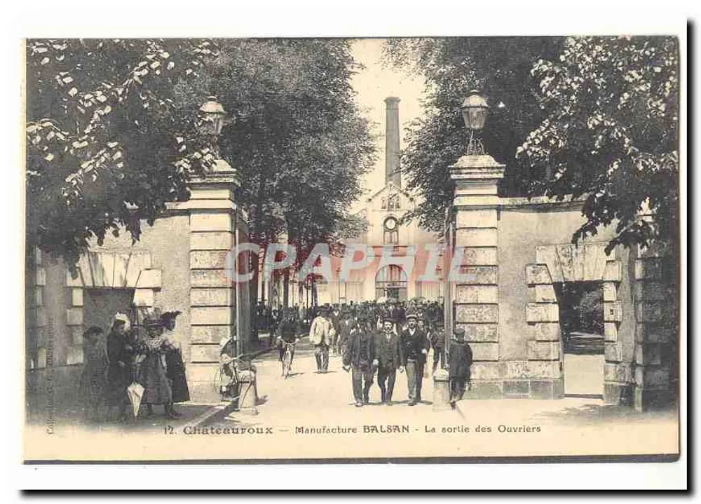 Châteauroux — Manufacture BALSAN — Die Ausgangstür der Arbeiter - Vorderseite