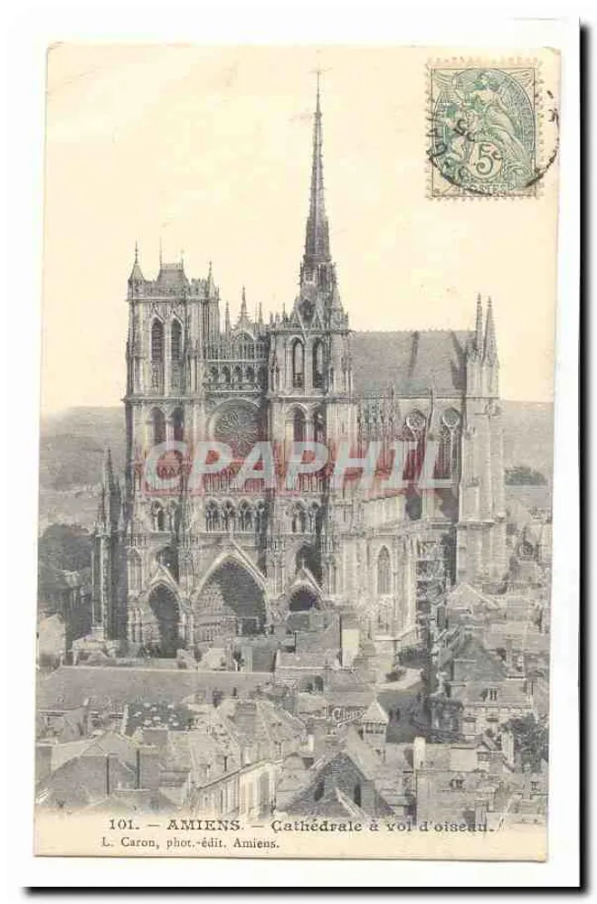Amiens — Catedral vista de cima — L. Caron, fot.-edit. Amiens, n°101 - Frente