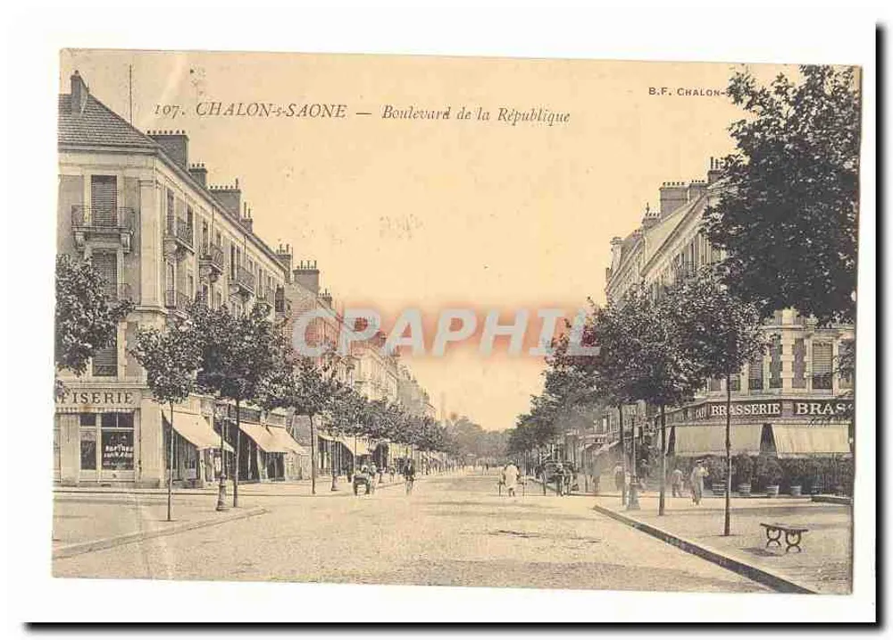 Chalon-sur-Saône — Boulevard de la République — B.F. CHALON - Frente