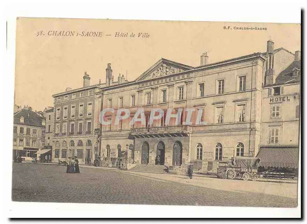 Chalon-sur-Saône — Hotel de Ville — B.F. Chalon-sur-Saône - Frente
