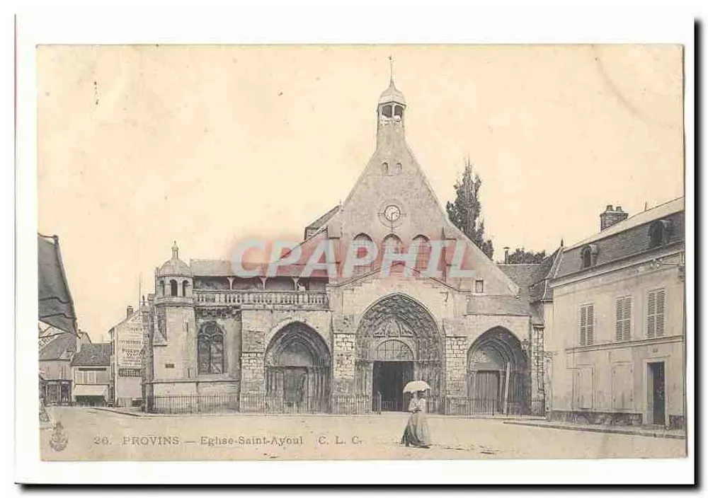 Provins — Igreja de São Ayoul — C. L. C. - Frente