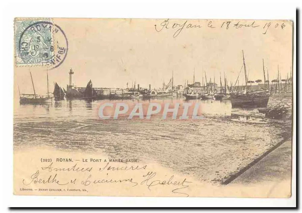 Royan — O Porto com maré baixa — Libourne, Denné Guillier, n° 2882 - Frente