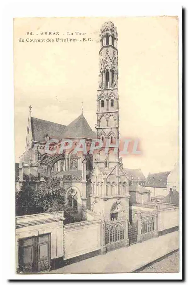 Arras - Torre do Convento das Ursulinas - E.C. - Frente