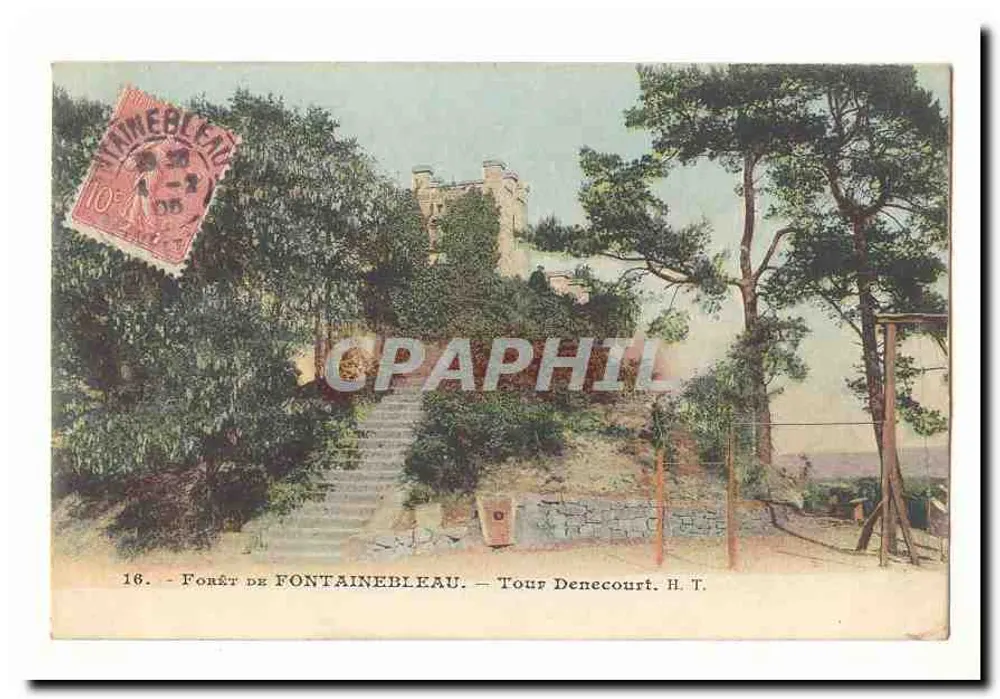 Floresta de Fontainebleau — Torre Denecourt — H.T. — H.T. (H. T.) - Frente