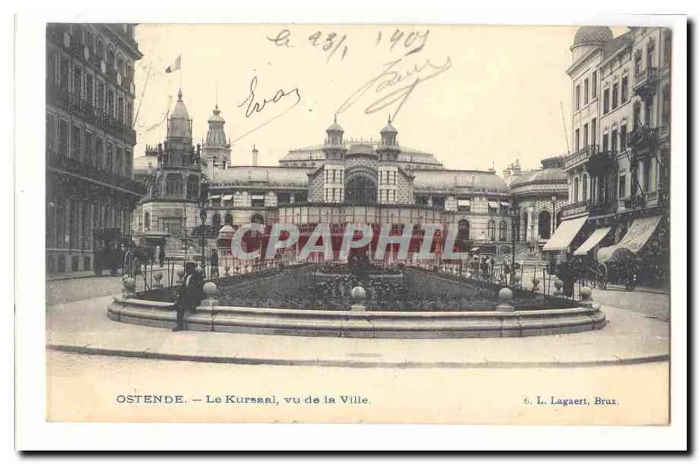 Ostende — Der Kursaal, Blick aus der Stadt — L. Lagaert, Brüssel - Vorderseite