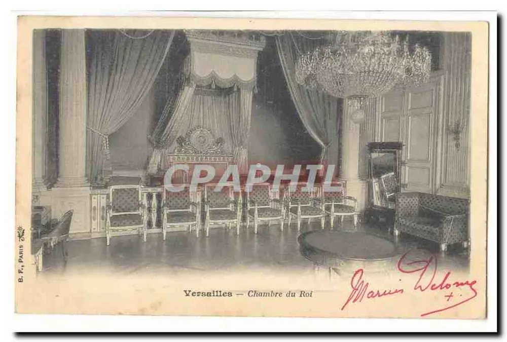 Versailles — Pokój Króla — B. F., Paryż - Awers