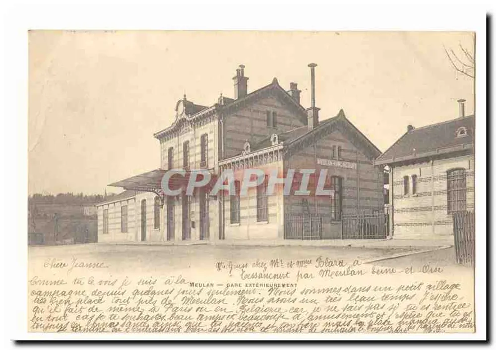 Meulan — Stazione esterna — disegnato da Jeanne - Recto