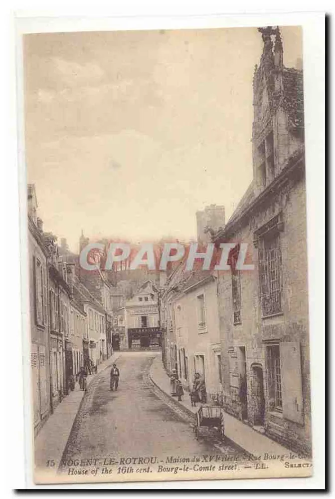 Nogent-le-Rotrou — Haus aus dem 17. Jahrhundert, Rue Bourg-le-Comte — Verlag Select - Vorderseite