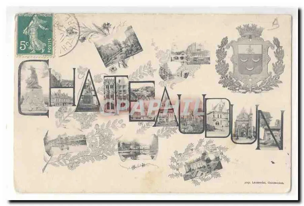 Châteaudun — vista panorâmica — imp. Laussodat, Châteaudun - Frente