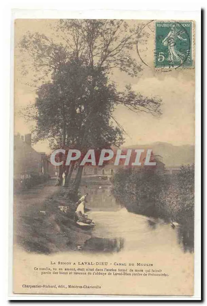 La Semoy bei Laval-Dieu - Kanal des Mühlen — Charpentier-Richard, Verlag, Mézières-Charleville - Vorderseite