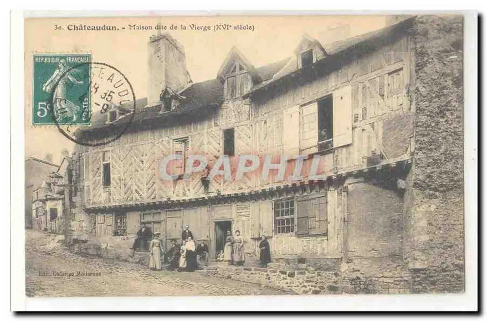 Châteaudun - Maison dite de la Vierge (XVIe siècle) — Édition Taleries Modernes, n°30 - Recto