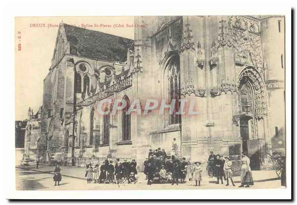 Dreux (Eure-et-Loir) - Kirche Saint-Pierre (Südwestseite) - Vorderseite