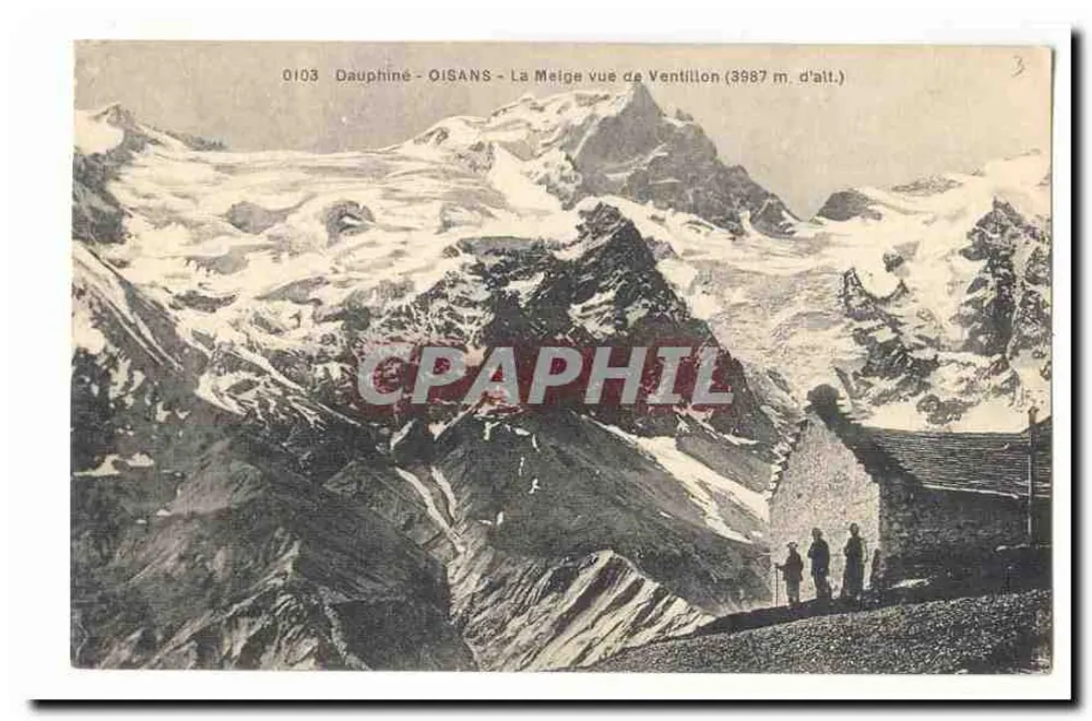 La Meige von Ventillon aus gesehen (3987 m. Höhe) — Dauphiné - Oisans — n° 0103 - Vorderseite