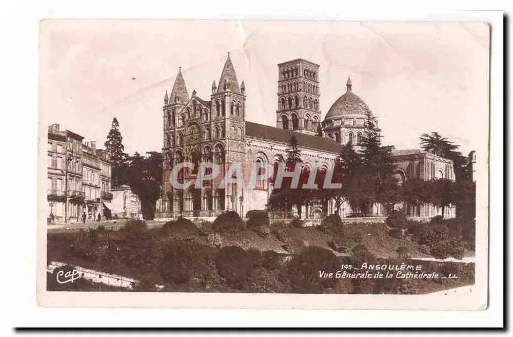 Angoulême — Vista Geral da Catedral — editor CAP, n° 139 - Frente