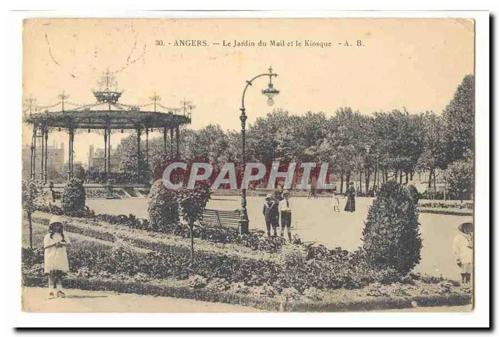 Angers — O Jardim do Mail e o Kiosque — A. B. - Frente