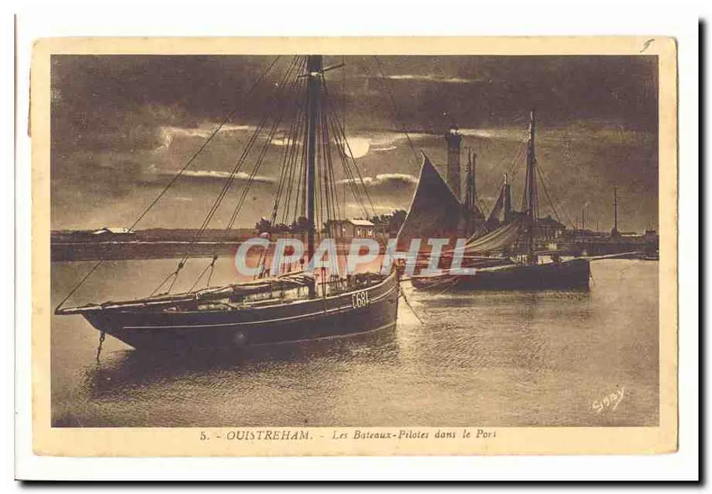 Ouistreham — Die Lotsenboote im Hafen — Sibey, n°5 - Vorderseite