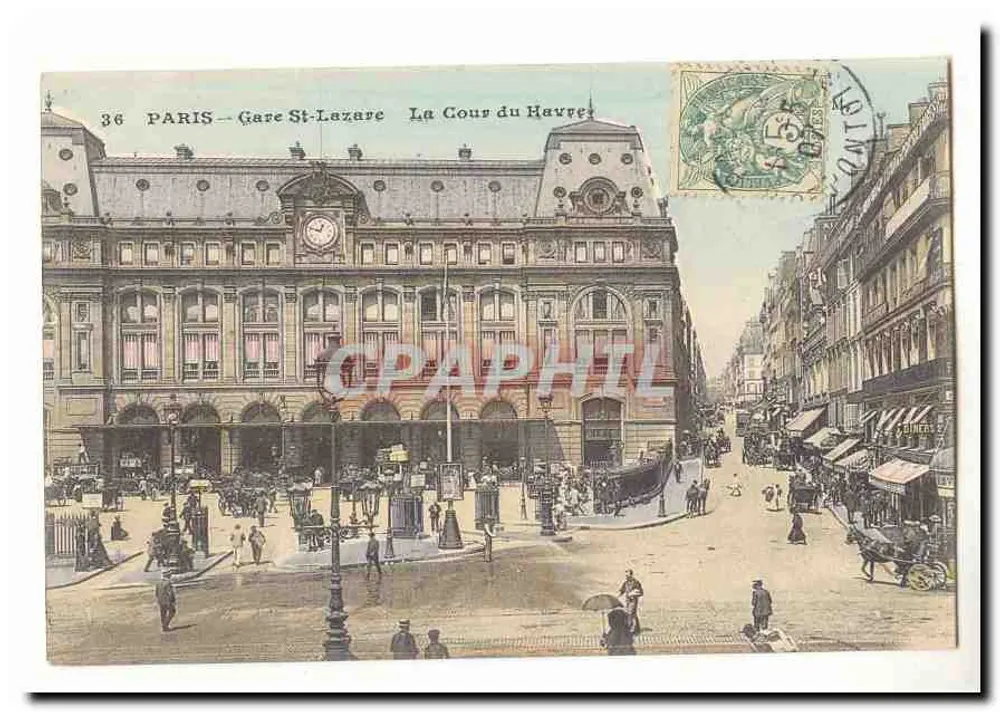 Paris — Bahnhof Saint-Lazare — La Cours du Havre — n°36 - Vorderseite