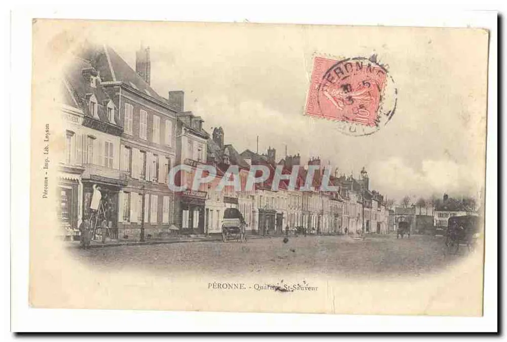 Péronne - Quai Rue St-Sauveur — Lib. Laysan - Frente