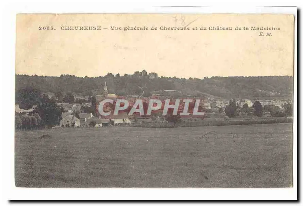 Chevreuse — Allgemeiner Blick auf Chevreuse und das Schloss der Madeleine — E.M. - Vorderseite
