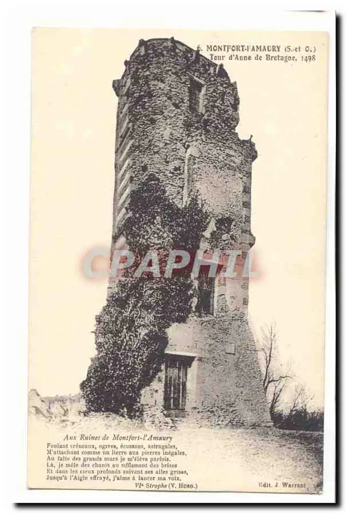 Turm von Anne de Bretagne — Montfort-l'Amaury (S.-et O.) — Verlag J. Warrani - Vorderseite