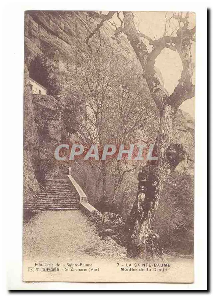 Subida da Gruta — Sainte-Baume (Var) — Editor: Hôtel de la Sainte-Baume, n°7 - Frente