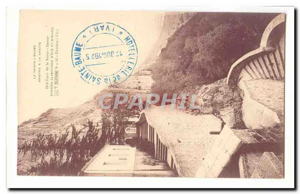 La Sainte-Baume — Chegada à gruta — Hôtelier de la Sainte-Baume - Frente