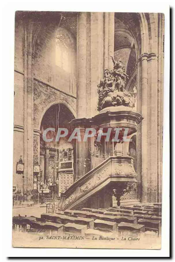 Saint-Maximin — De Basiliek — De Stoel - Voorkant