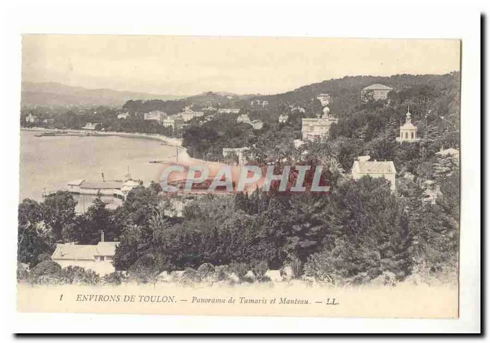 Arredores de Toulon — Panorama de Tamaris e Manteau — LL - Frente