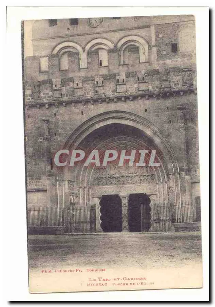 O Tarn-et-Garonne — Moissac, Portal da Igreja — Fot. Labouche Fr., Toulouse - Frente
