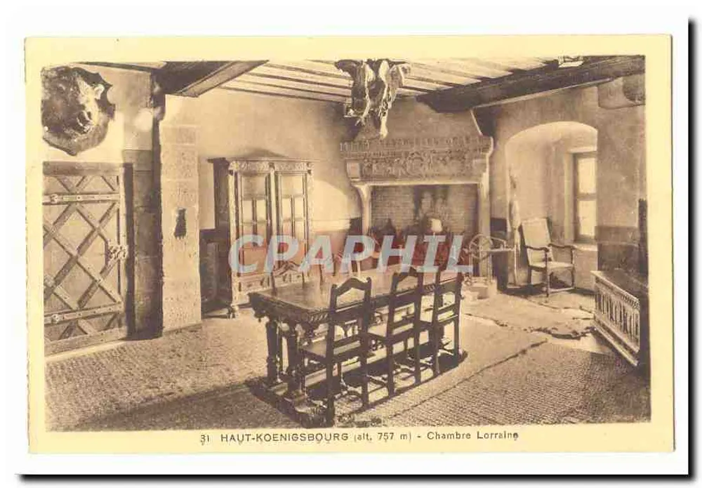 Hoch Koenigsbourg (Höhe 757 m) — Zimmer Lorraine — n° 31 - Vorderseite