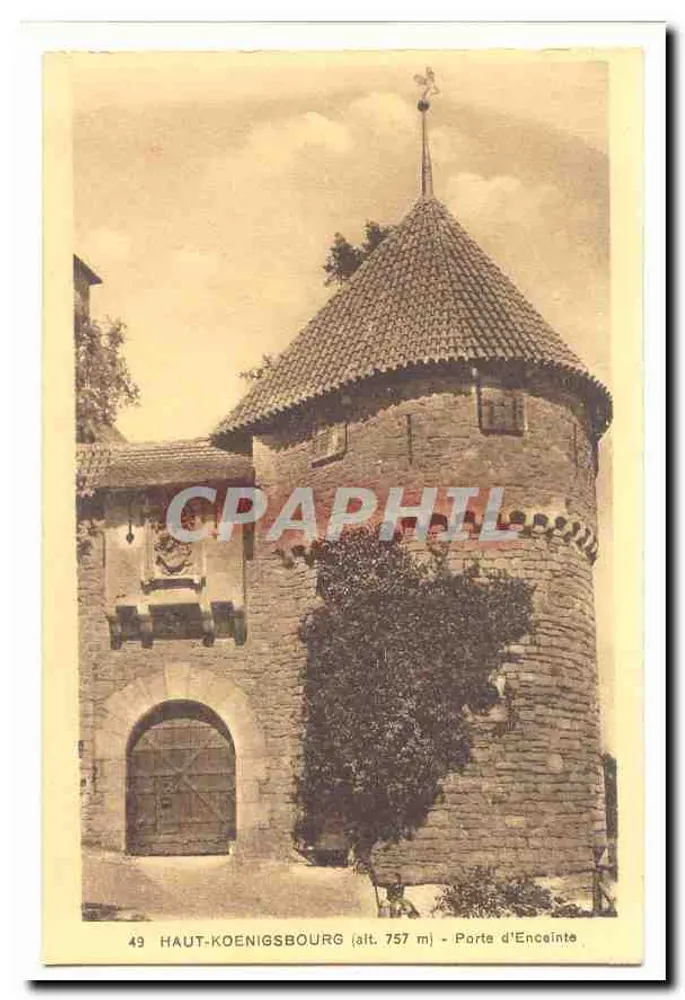 Haut-Koenigsbourg (alt. 757 m) — Porta de Entrada — 49 - Frente