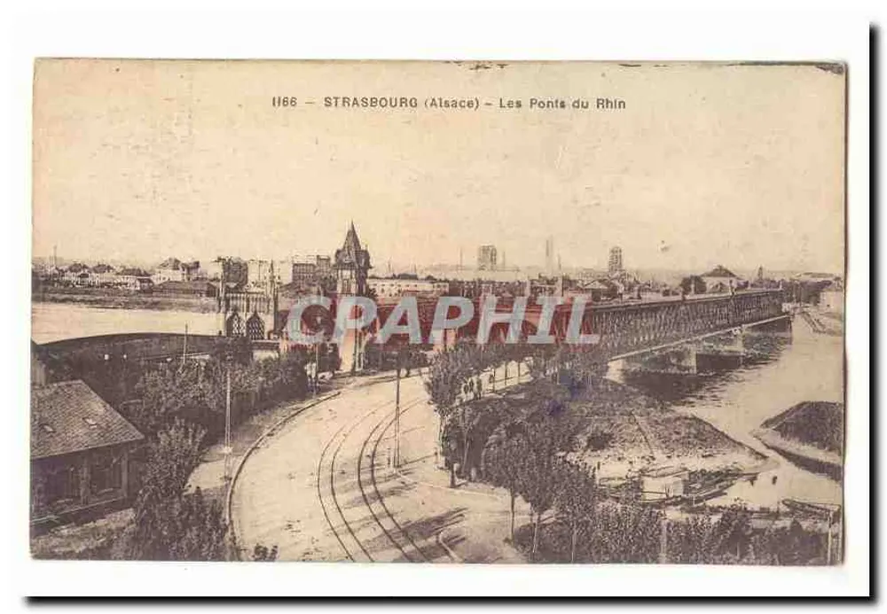 Estrasburgo (Alsácia) — Os Pontes do Reno — n° 1166 - Frente