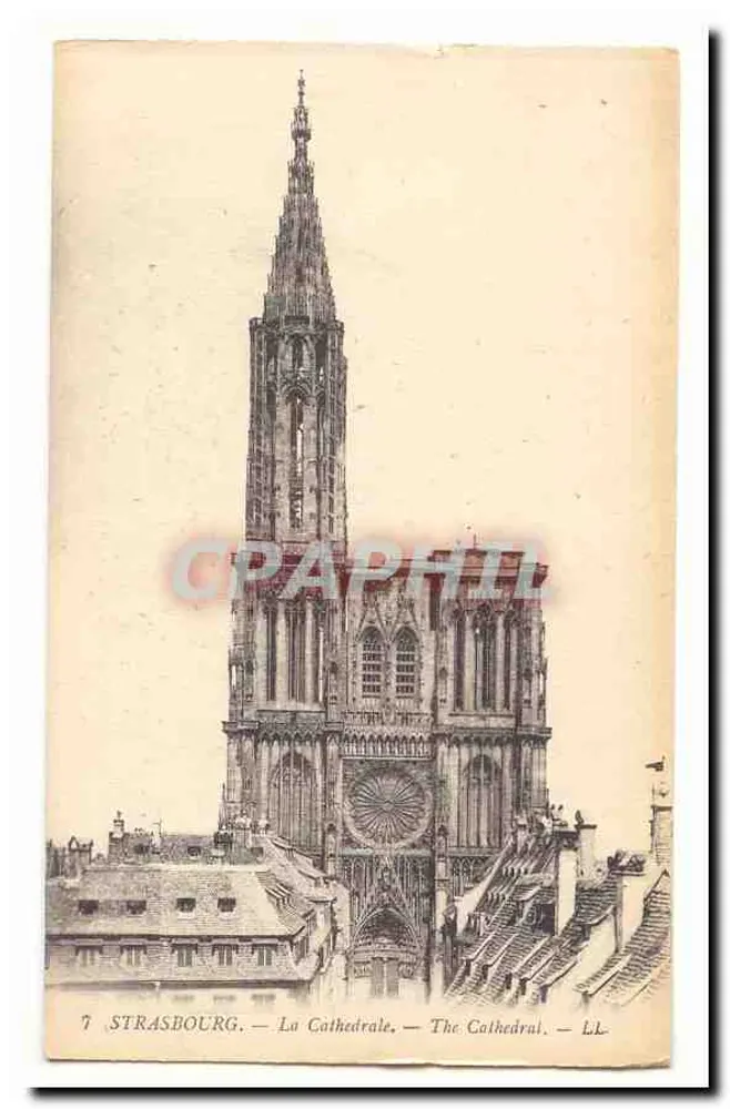 Estrasburgo — A Catedral — LL-7 - Frente