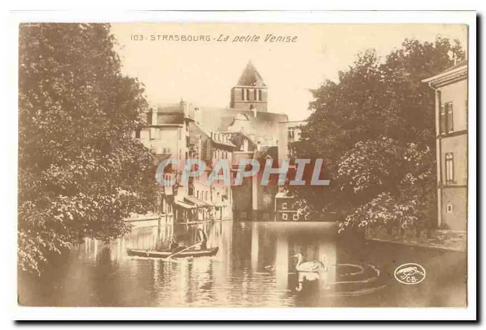 Estrasburgo - A pequena Veneza — editor CB, n° de série 103 - Frente