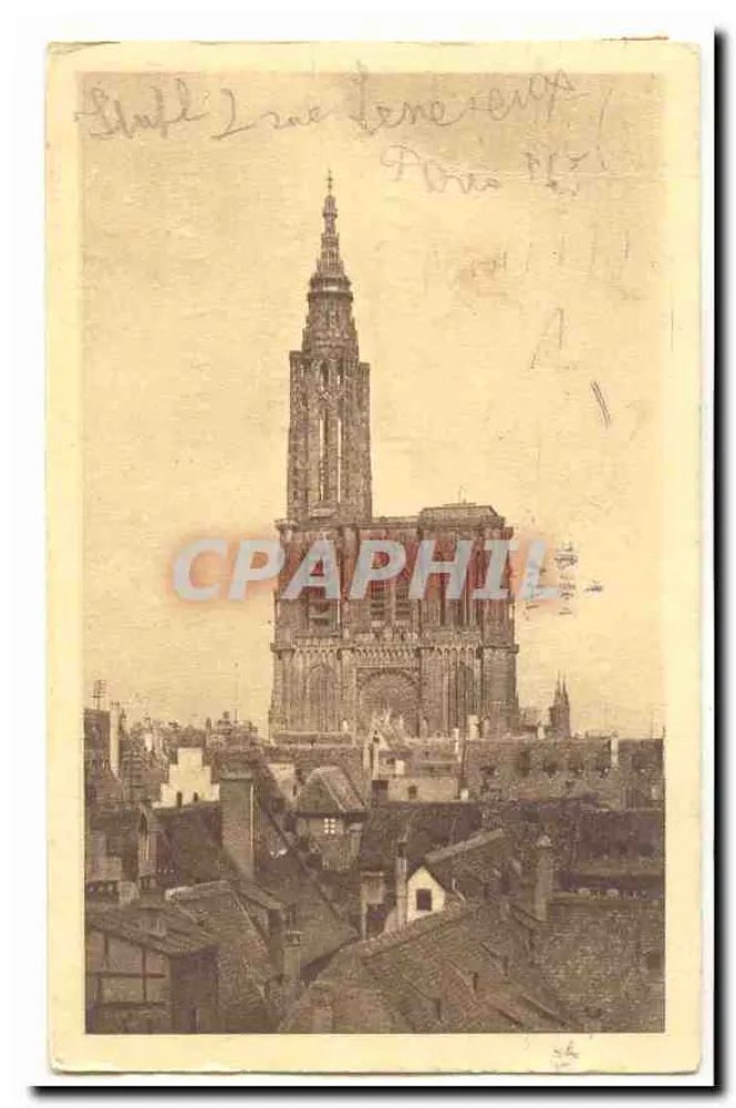 Catedral Nossa Senhora de Reims — vista dos telhados — editor não identificado - Frente