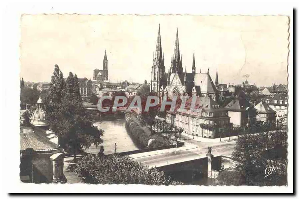 Kathedrale Notre-Dame de Strasbourg — Blick vom Kai — Verlag Cap - Vorderseite